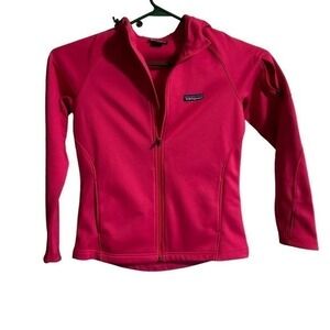 Patagonia Womens‎ Red Fleece Full Zip Jacket Size Small